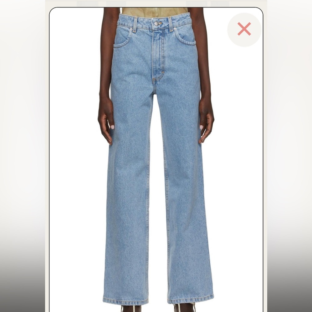 Eckhaus Latta Wide Leg Jeans SZ 25 - Picture 5 of 12